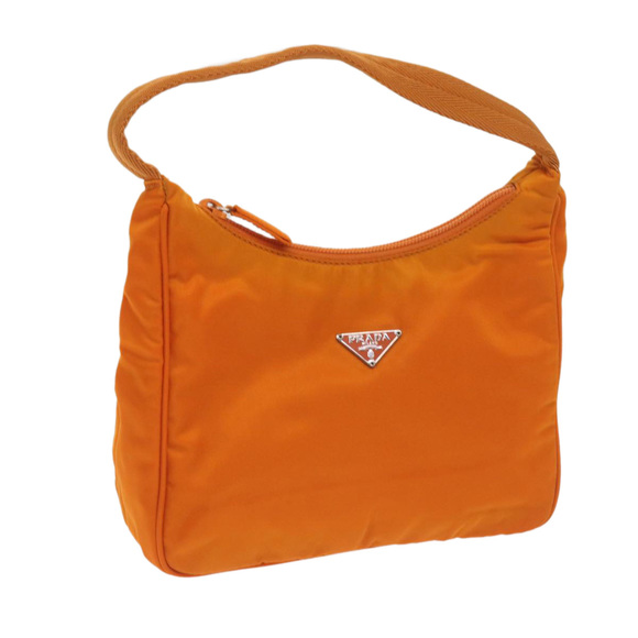 PRADA Hand Bag Nylon Orange Auth 68495V - Picture 1 of 16